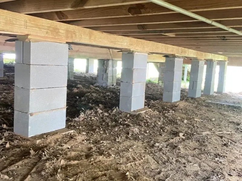 Pier and Beam or Block and Base Foundation Repair 4